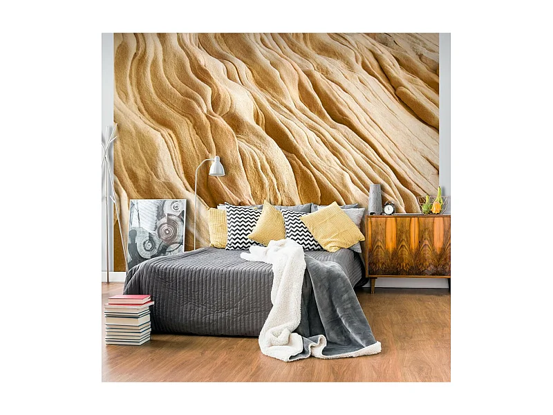 Papier Peint "Wavy Sandstone Forms" 270 x 350 cm