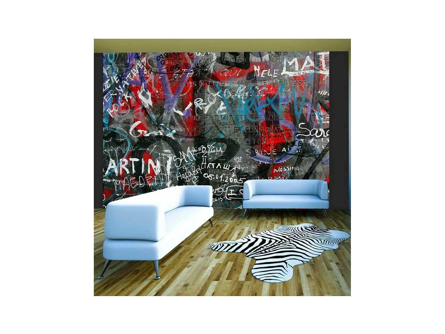 Papier Peint "Urban Graffiti" 193 x 250 cm