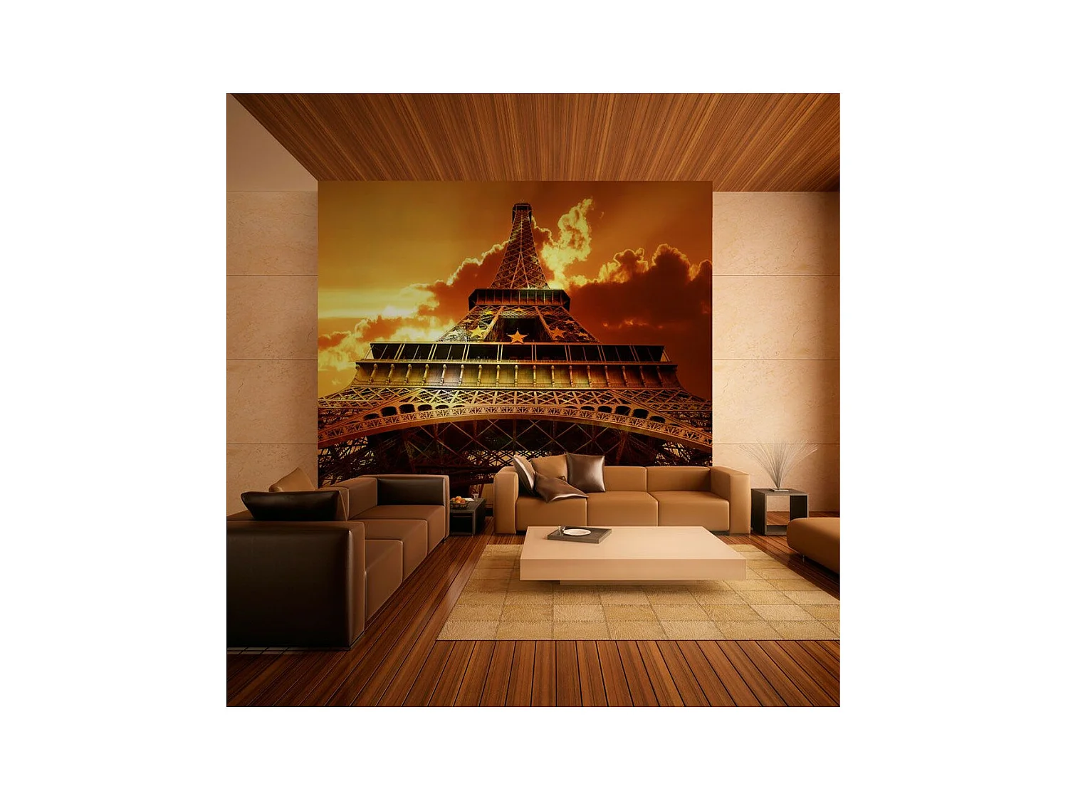 Papier Peint "Symbole de Paris" 154 x 200 cm