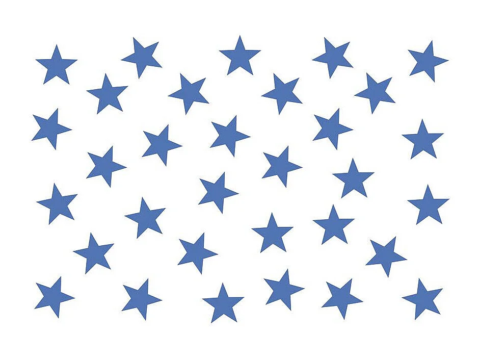 Papier Peint "Blue Star" 70 x 100 cm