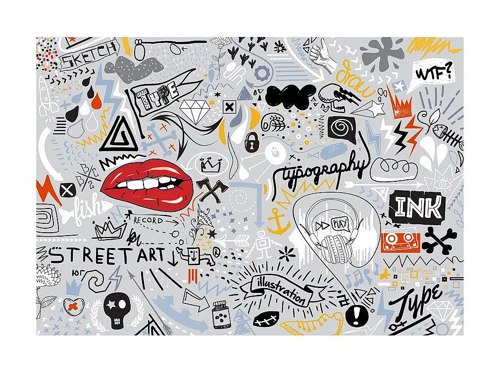 Papier Peint "Stream of Thought" 105 x 150 cm