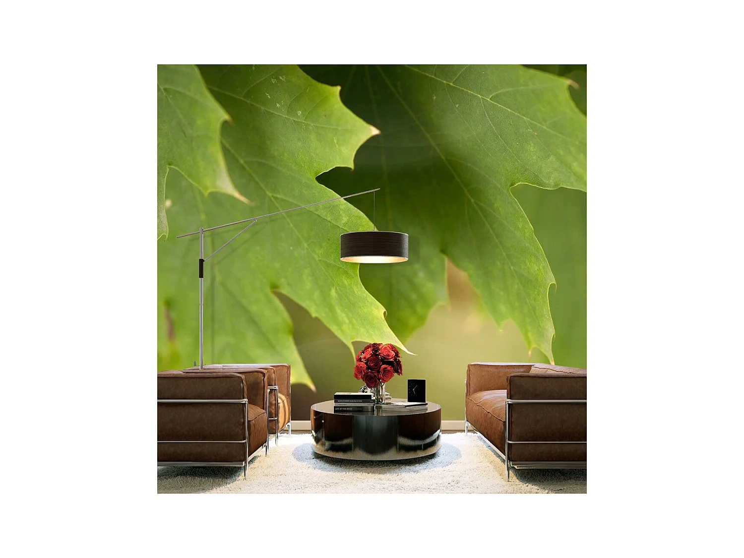 Papier Peint "Feuilles" 154 x 200 cm