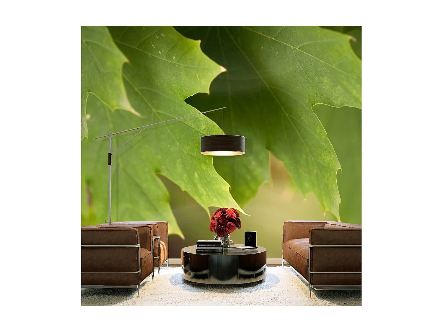 Papier Peint "Feuilles" 154 x 200 cm