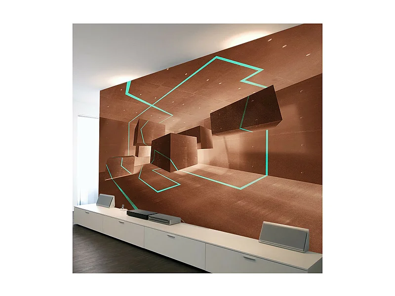 Papier Peint "Celadon Trail" 70 x 100 cm