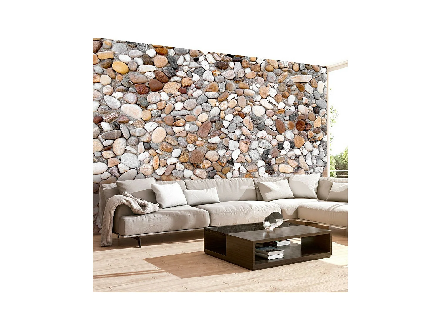 Papier Peint "Stone Beach" 175 x 250 cm