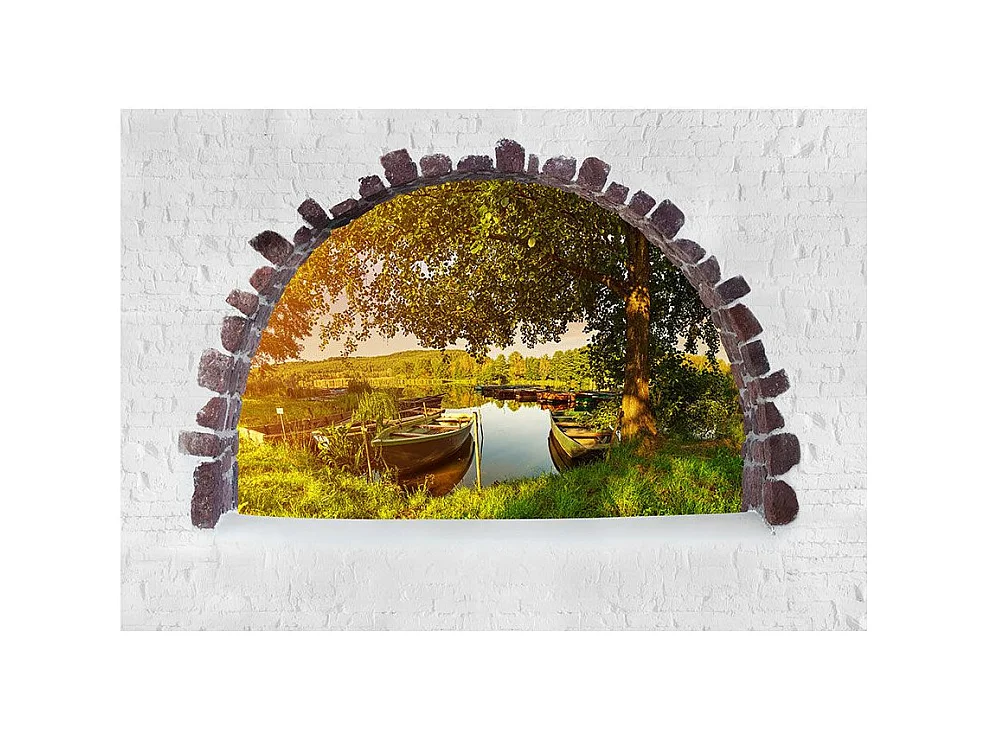 Papier Peint "Été au Bord du Lac" 175 x 250 cm