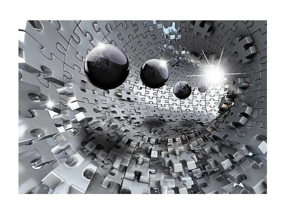 Papier Peint "Puzzle Tunnel" 105 x 150 cm