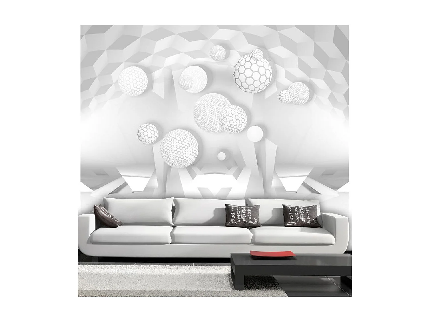 Papier Peint "Circles in the Space" 70 x 100 cm