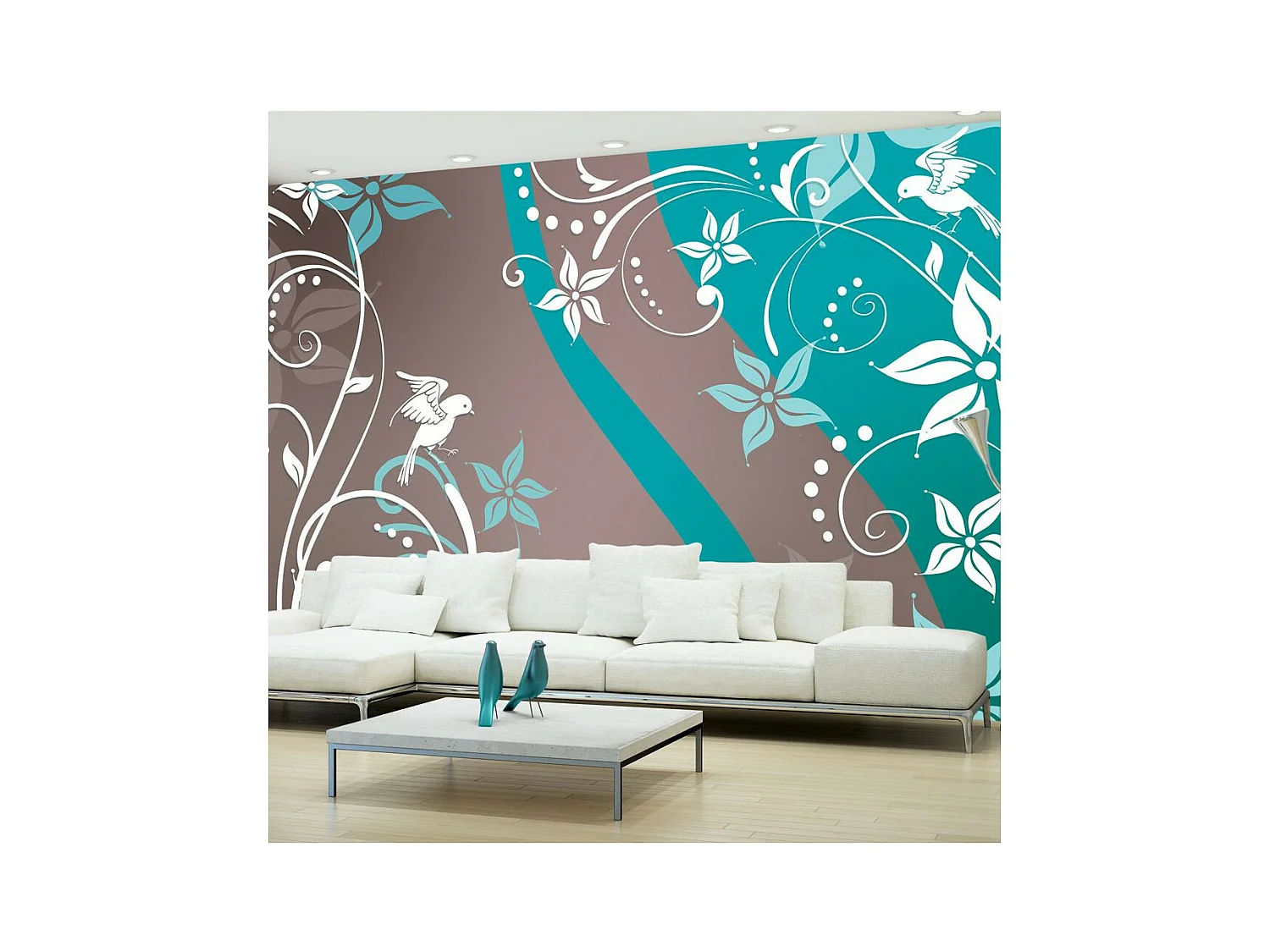 Papier Peint "Floral Fantasy III" 70 x 100 cm