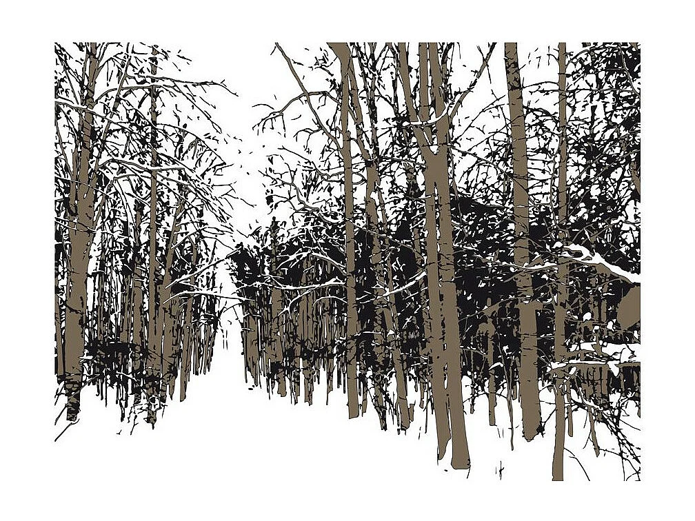 Papier Peint "Arbres Automne" 154 x 200 cm