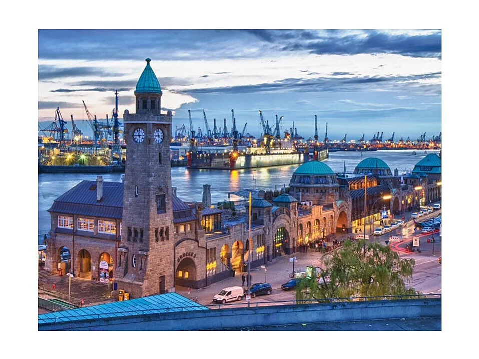 Papier Peint "St. Pauli Landing Stages" 270 x 350 cm