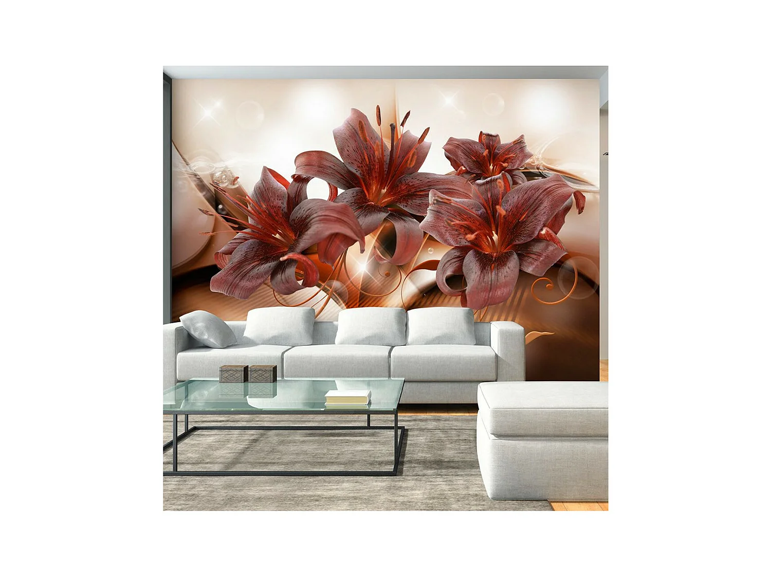 Papier Peint "Fiery Temperament" 105 x 150 cm