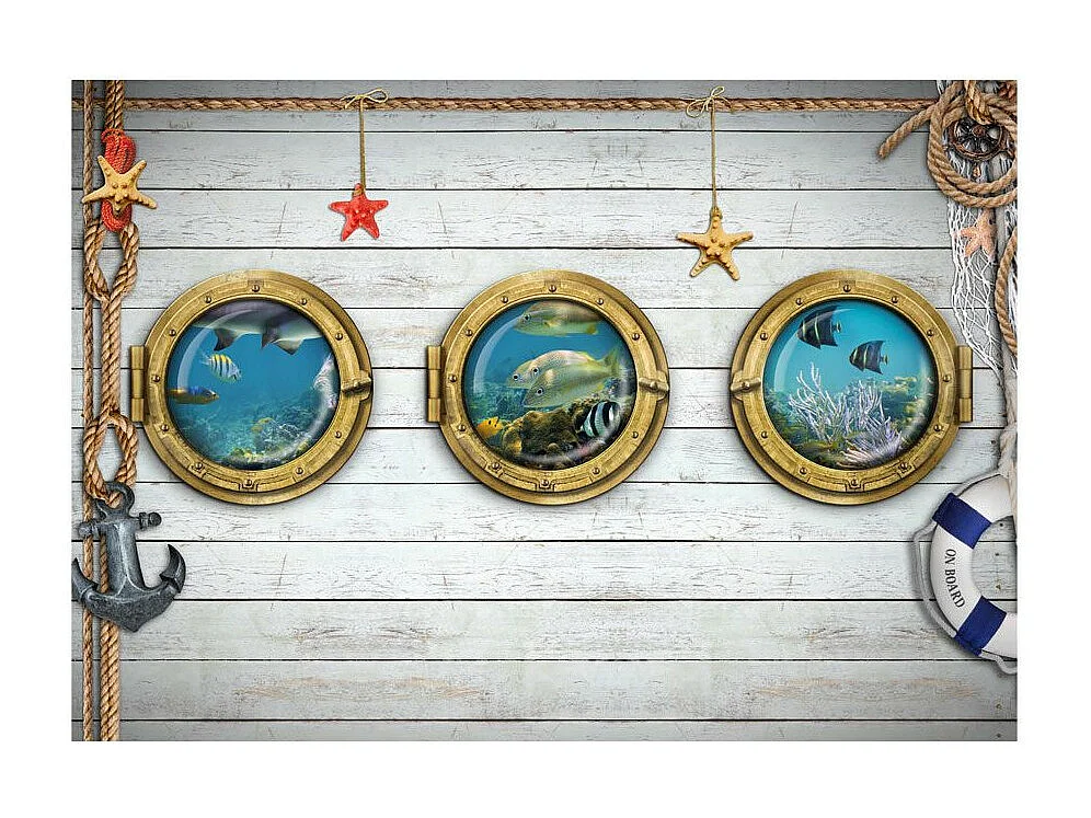 Papier Peint "Tree Portholes" 70 x 100 cm