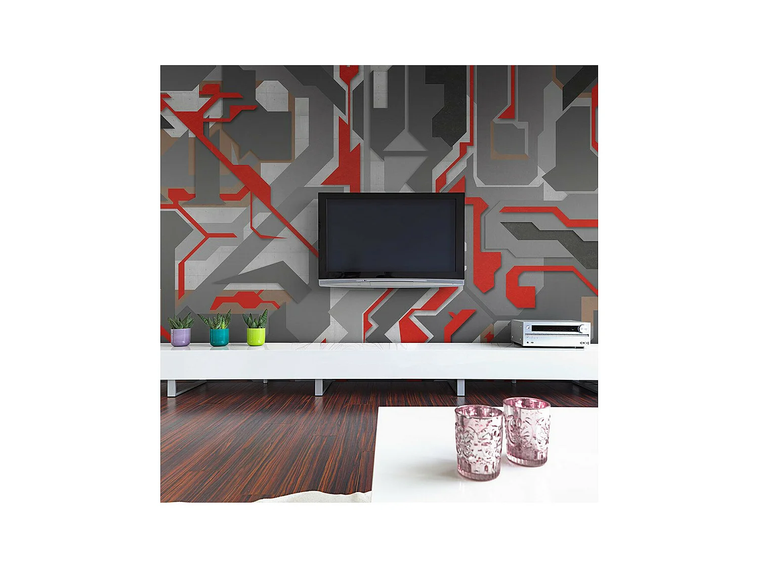 Papier Peint "Chemins Abstraits" 270 x 350 cm