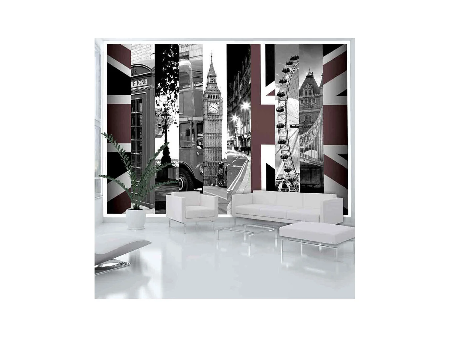 Papier Peint "London Symbols" 210 x 300 cm