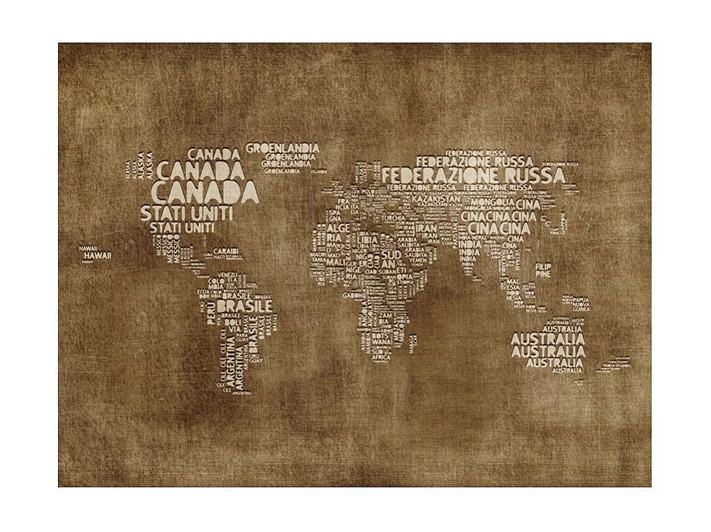 Papier Peint "Antique Italian Map" 154 x 200 cm