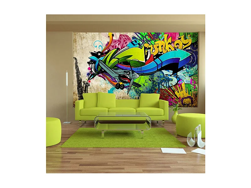 Papier Peint "Funky Graffiti" 245 x 350 cm