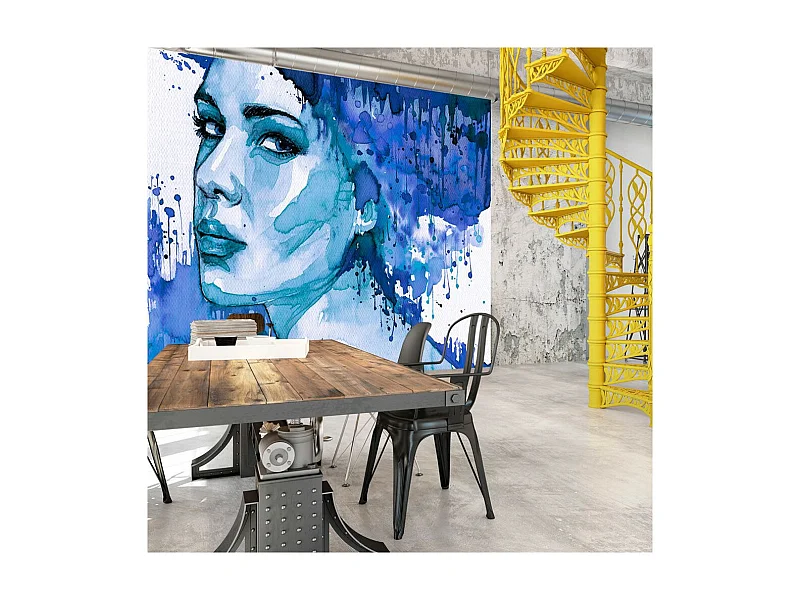 Papier Peint "Blue Lady" 175 x 250 cm