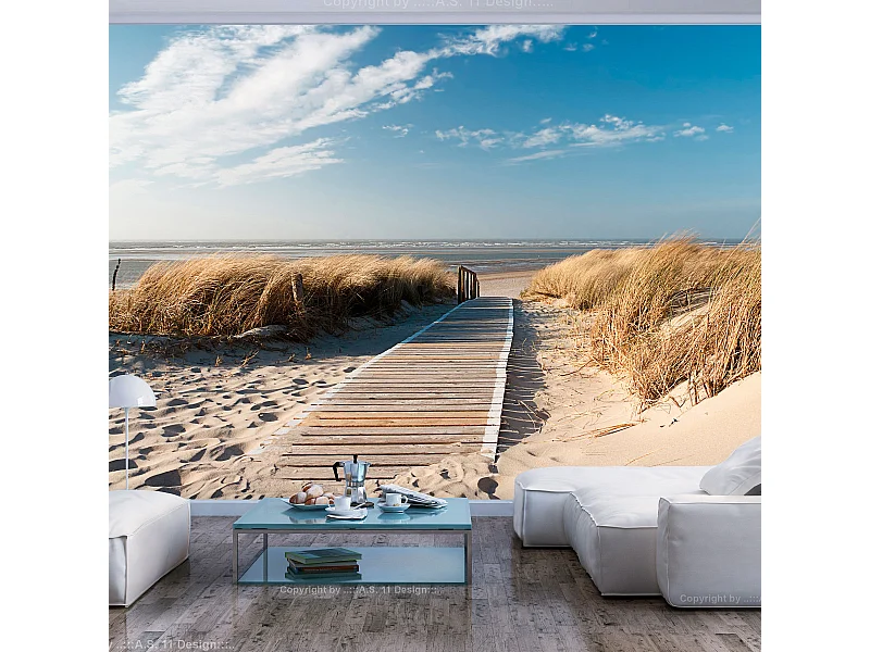 Papier Peint "Plage Mer du Nord Langeoog" 270 x 350 cm