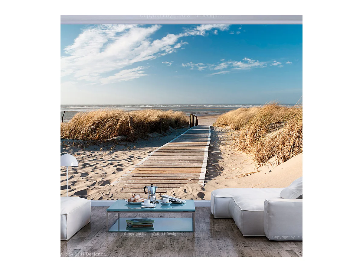 Papier Peint "Plage Mer du Nord Langeoog" 270 x 350 cm