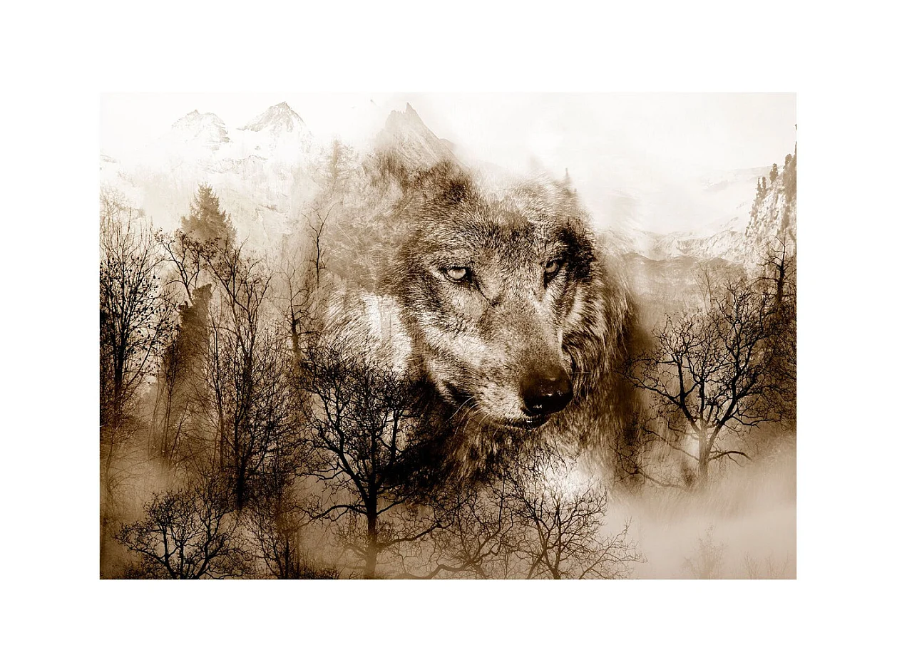 Papier Peint "Mountain Predator Brown" 245 x 350 cm