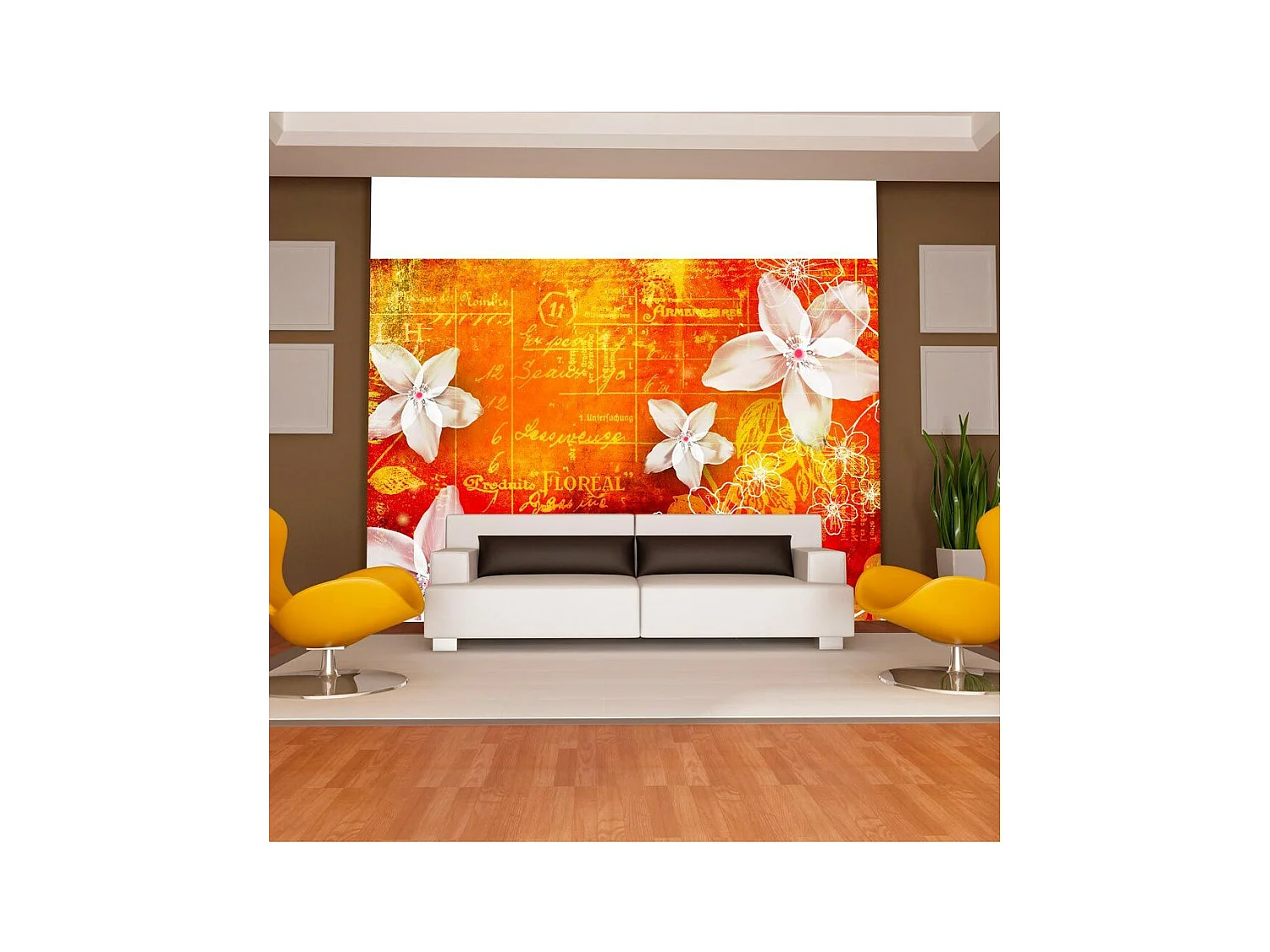 Papier Peint "Floral Notes II" 245 x 350 cm