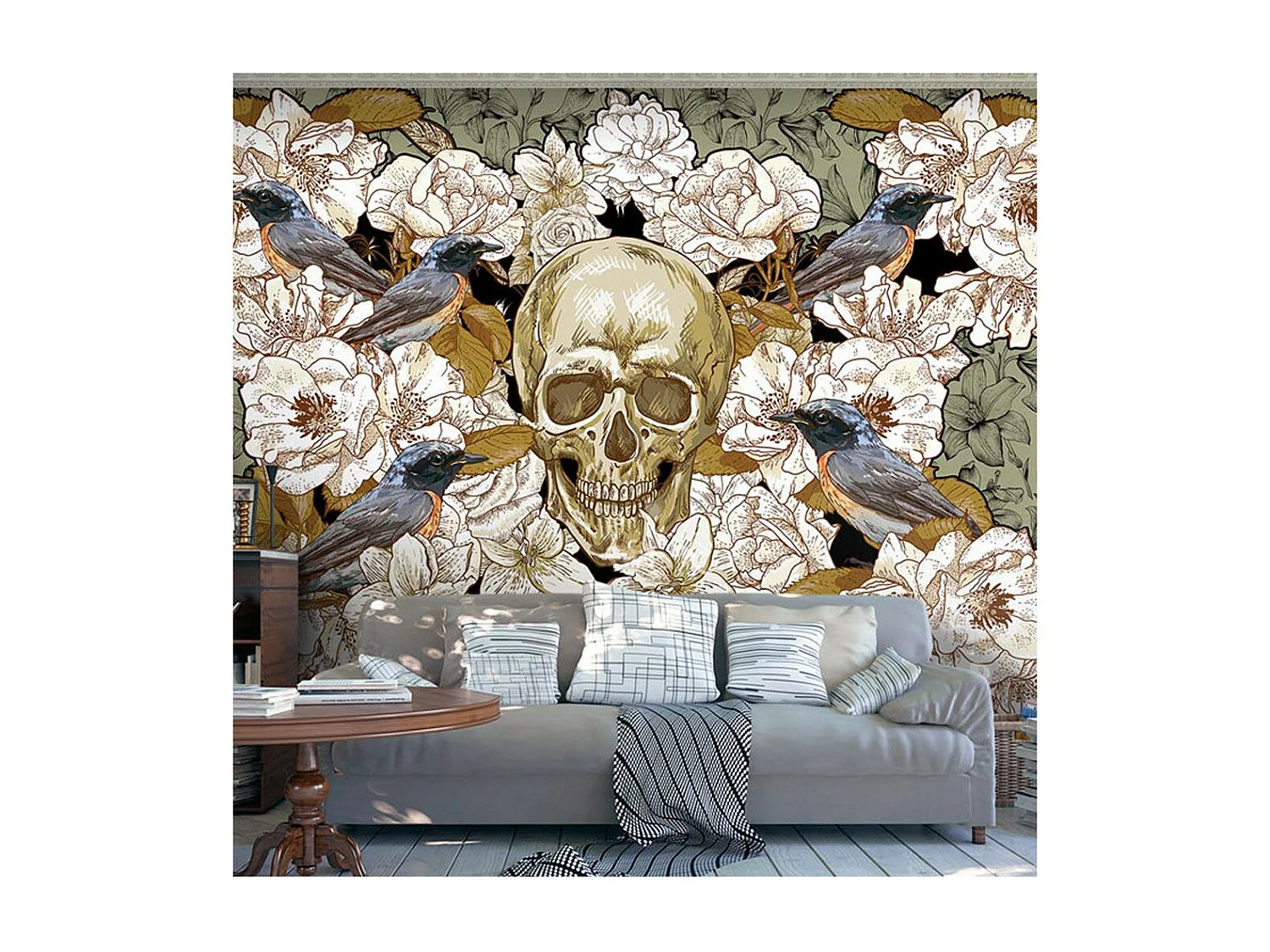 Papier Peint "Among Flowers" 70 x 100 cm