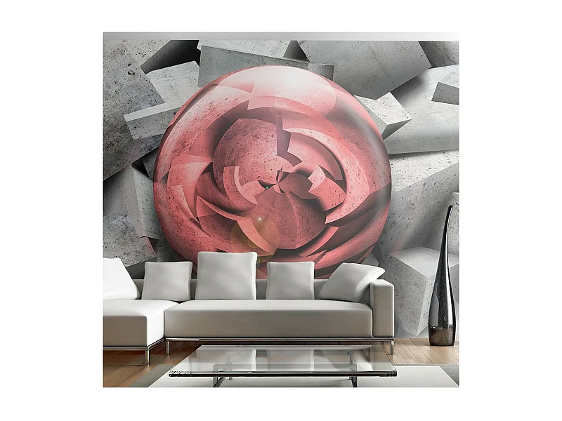 Papier Peint "Rose de Pierre" 70 x 100 cm