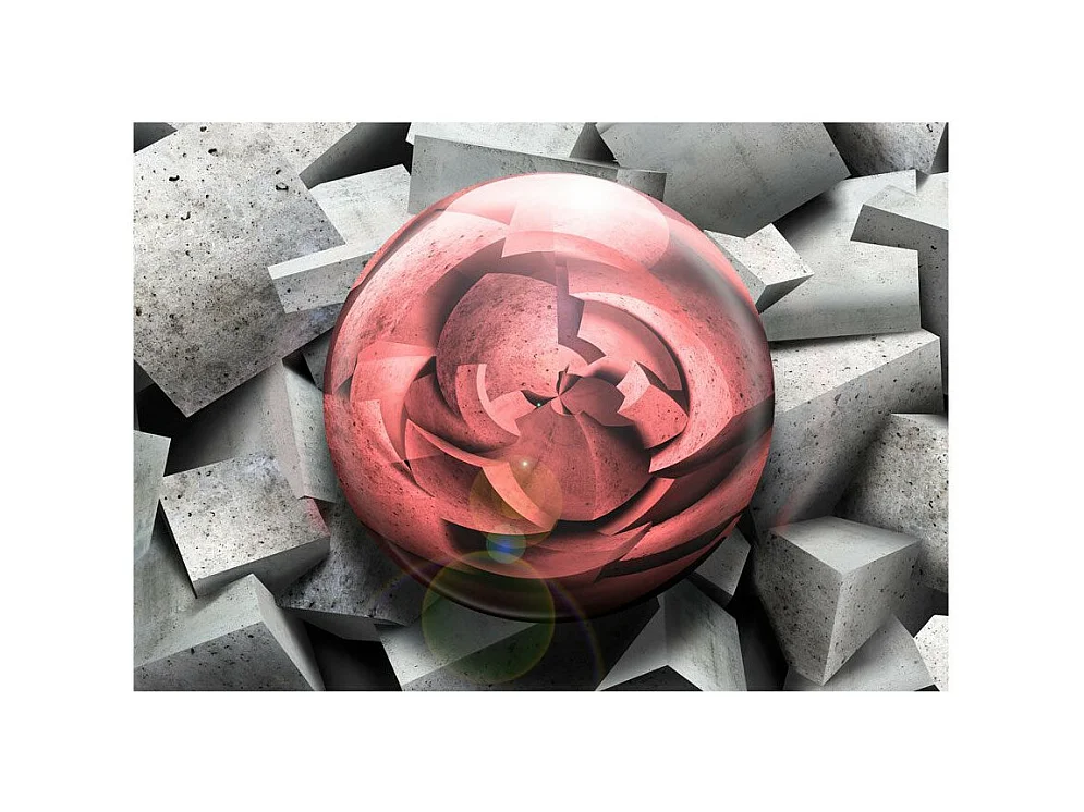 Papier Peint "Rose de Pierre" 70 x 100 cm