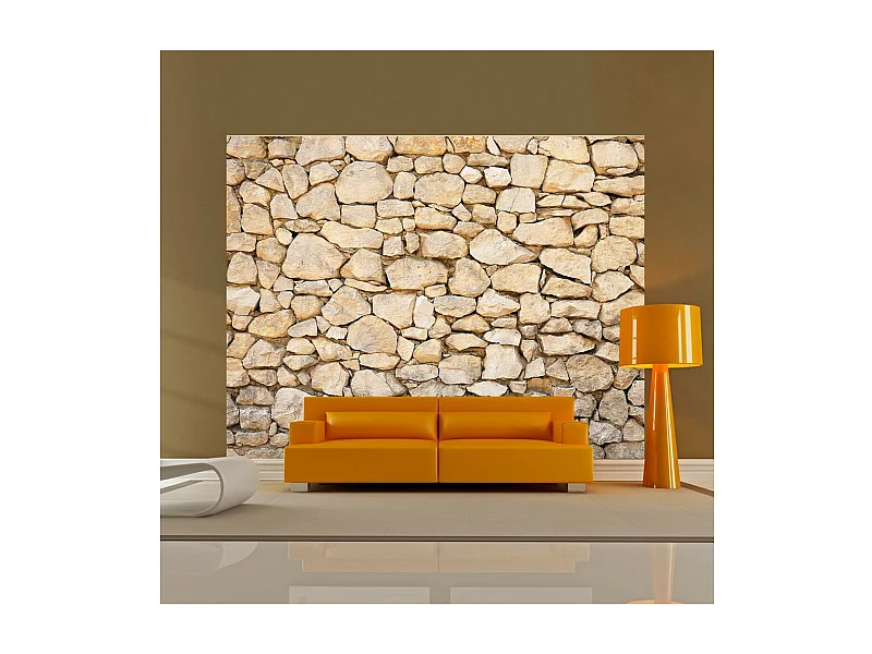 Papier Peint "Trompe l'oeil Pierre" 231 x 300 cm