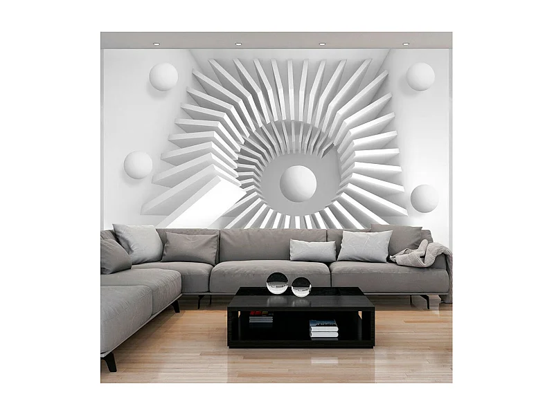 Papier Peint "White Jigsaw" 175 x 250 cm