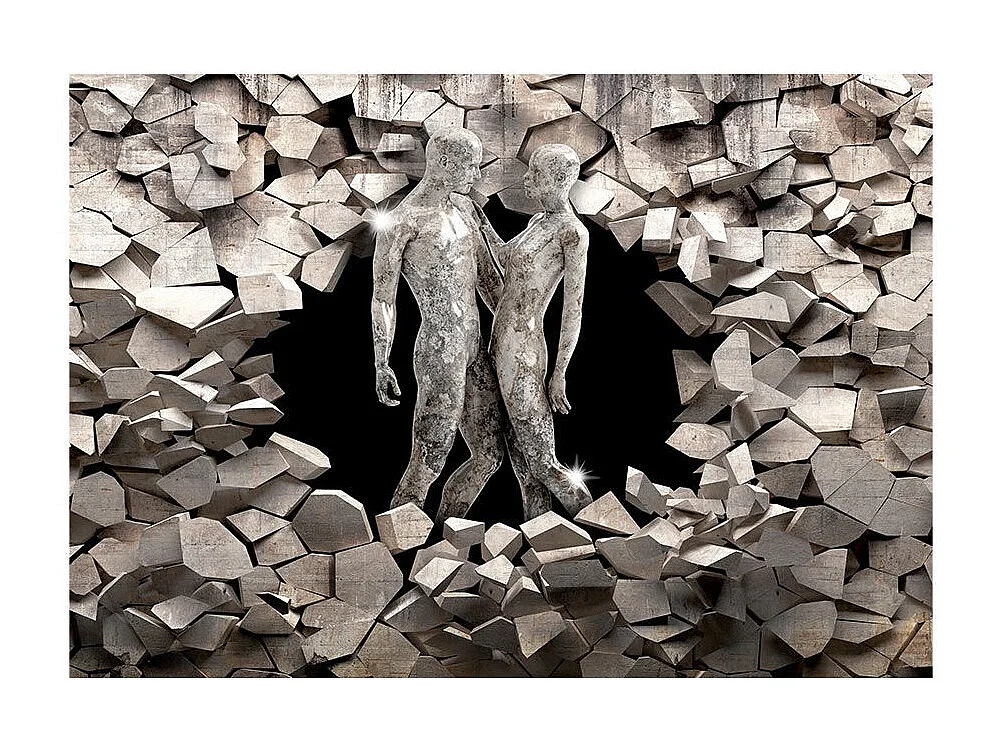 Papier Peint "Love Made of Stone" 210 x 300 cm