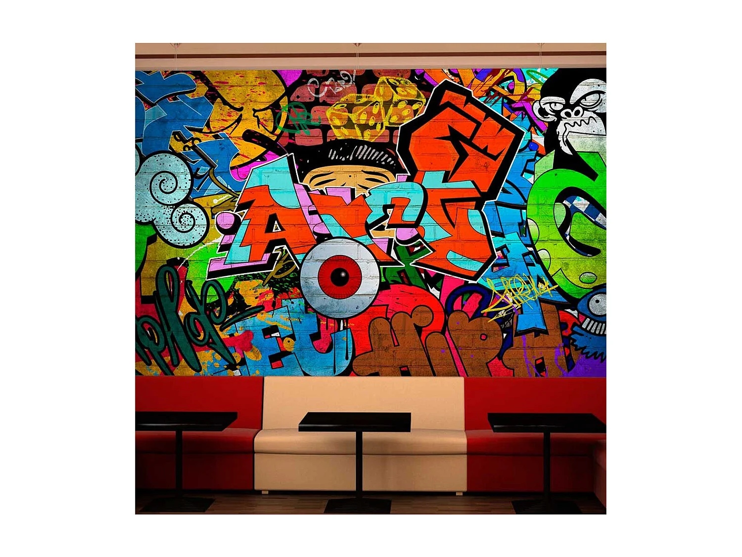 Papier Peint "Graffiti Art" 245 x 350 cm