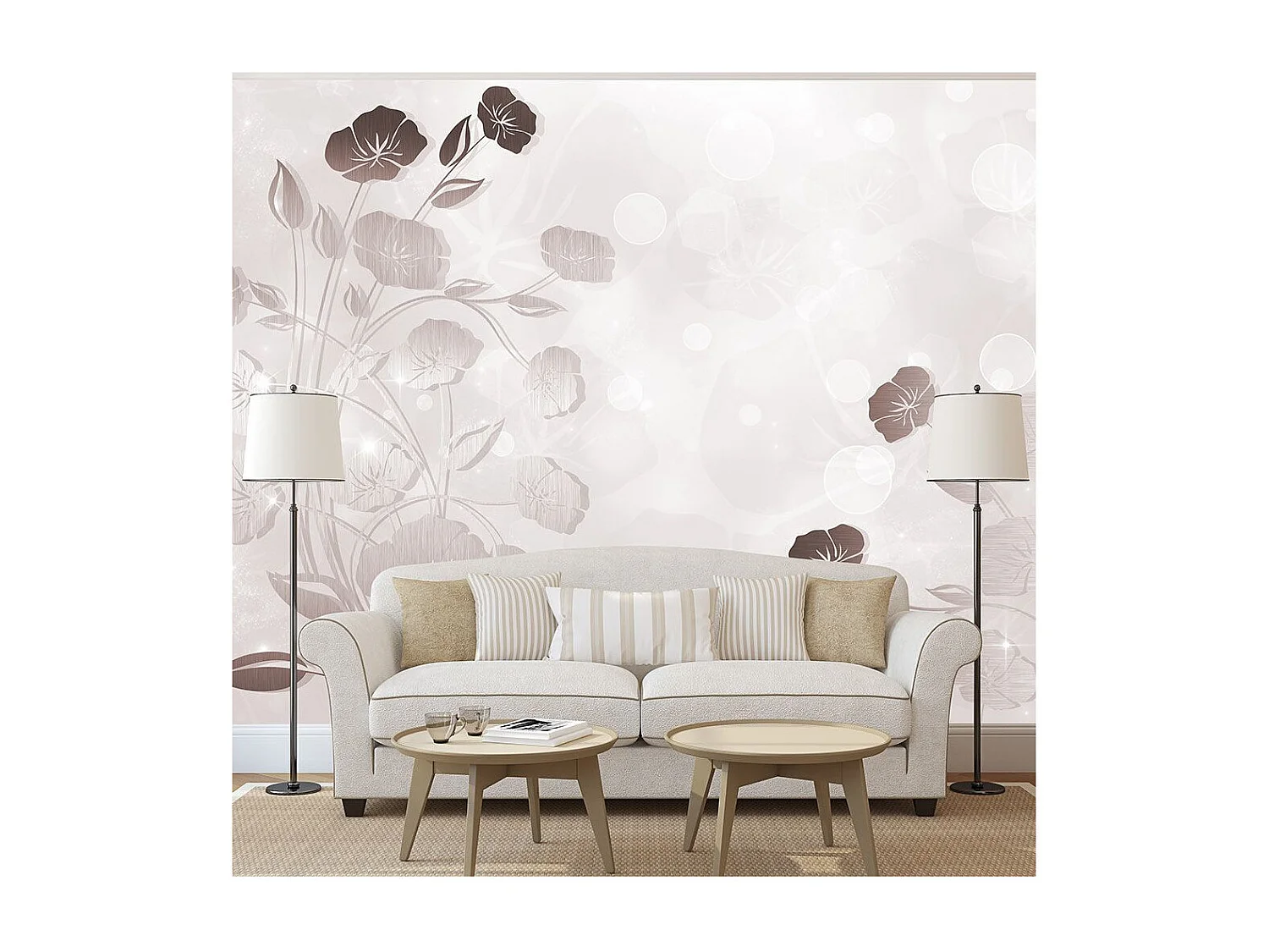 Papier Peint "Gentleness of Flowers" 175 x 250 cm