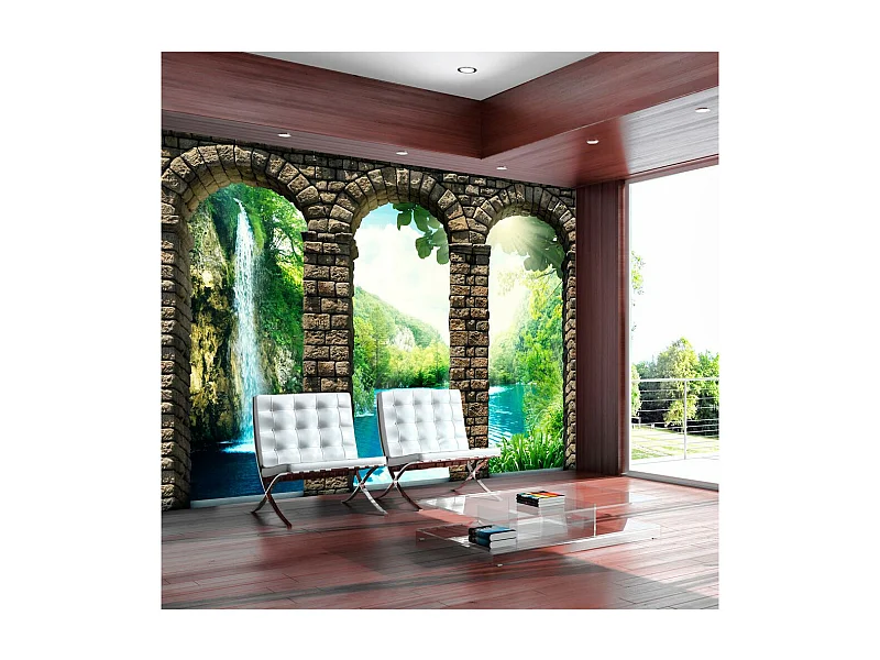 Papier Peint "Mysterious Waterfall" 140 x 200 cm