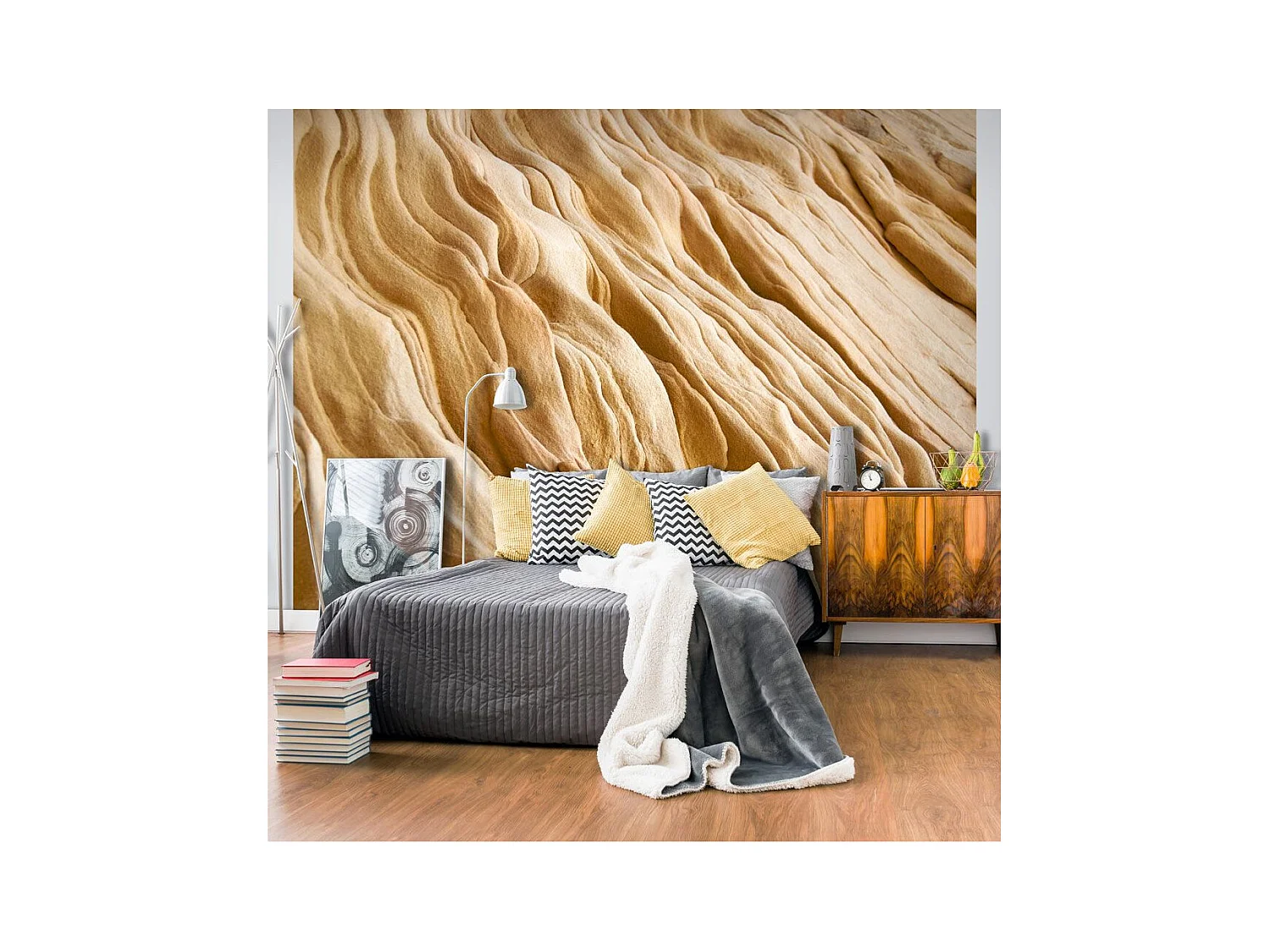 Papier Peint "Wavy Sandstone Forms" 231 x 300 cm