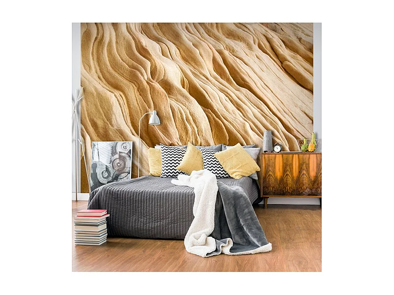 Papier Peint "Wavy Sandstone Forms" 231 x 300 cm