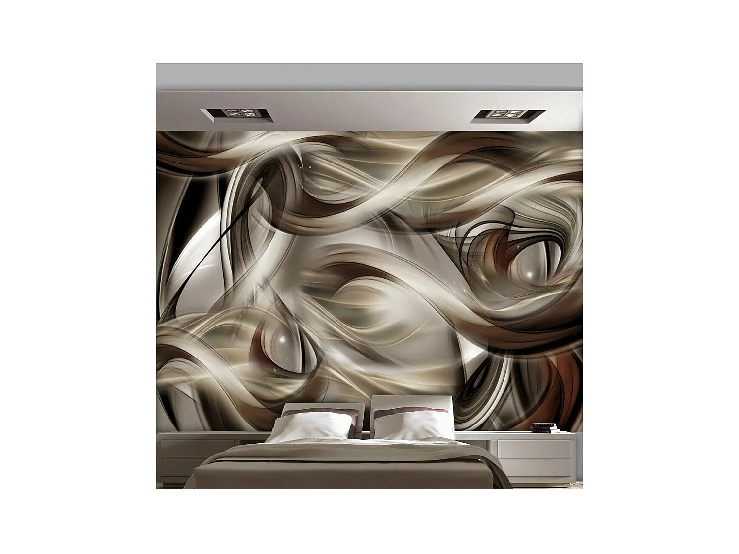 Papier Peint "Brown Revelry" 245 x 350 cm