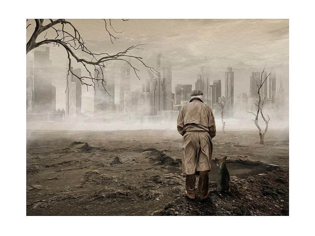 Papier Peint "Ghost's City" 154 x 200 cm