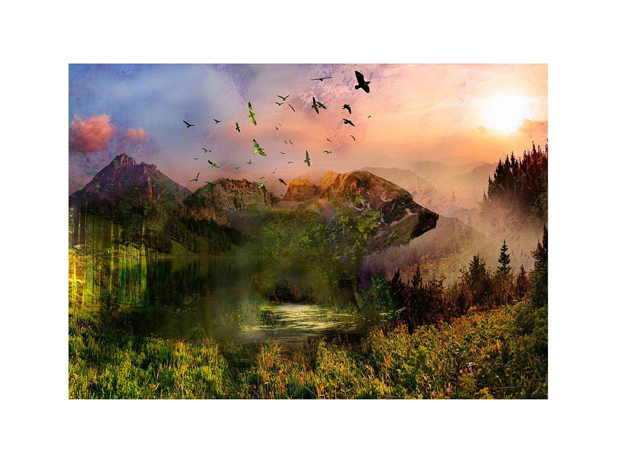 Papier Peint "Bear in the Mountain" 175 x 250 cm