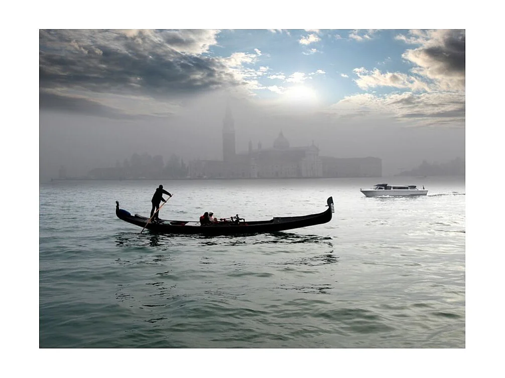 Papier Peint "Un Petit Tour en Gondole à Venise" 193 x 250 cm