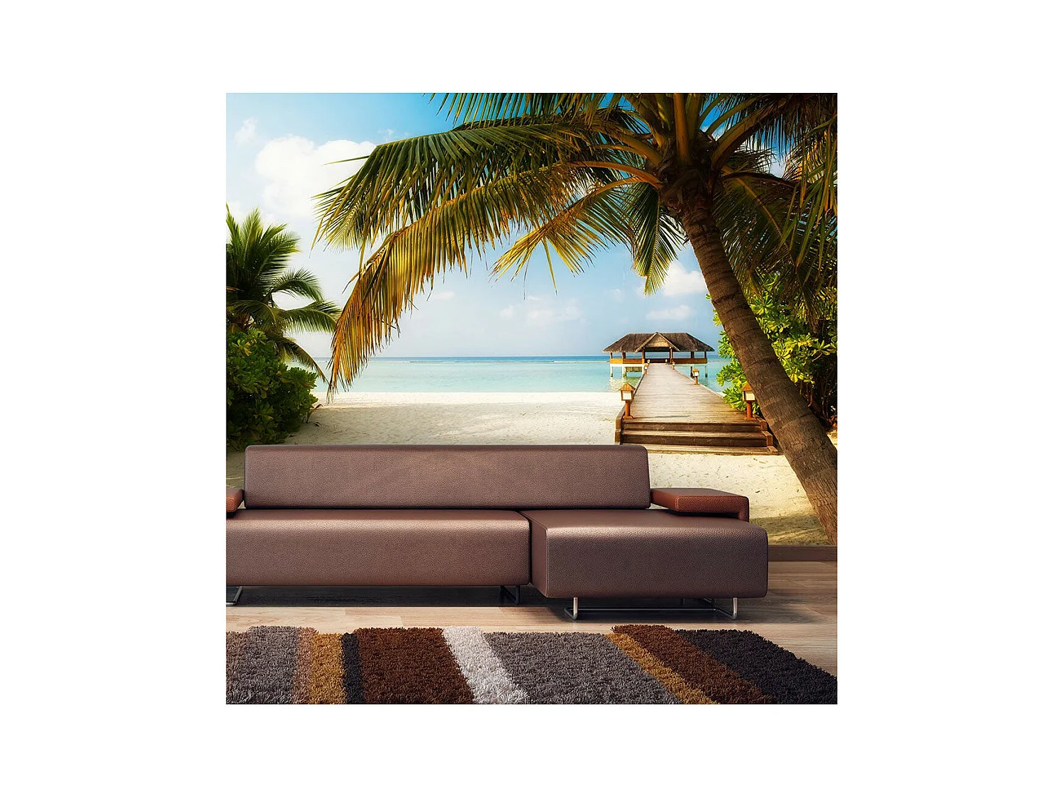 Papier Peint "Paradise Beach" 70 x 100 cm