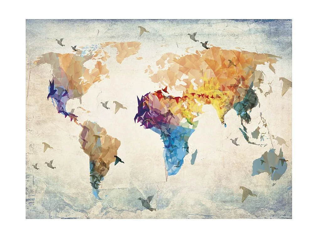 Papier Peint "Paper Birds" 231 x 300 cm