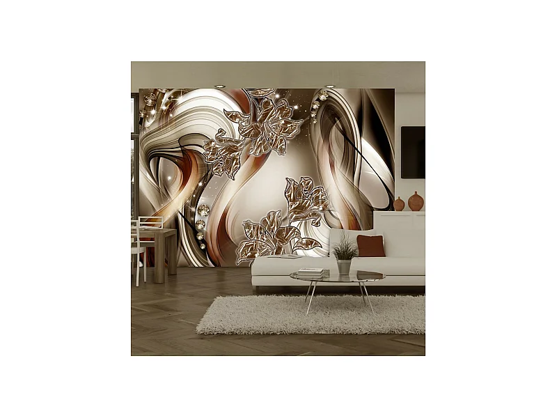 Papier Peint "Brown Symphony" 70 x 100 cm