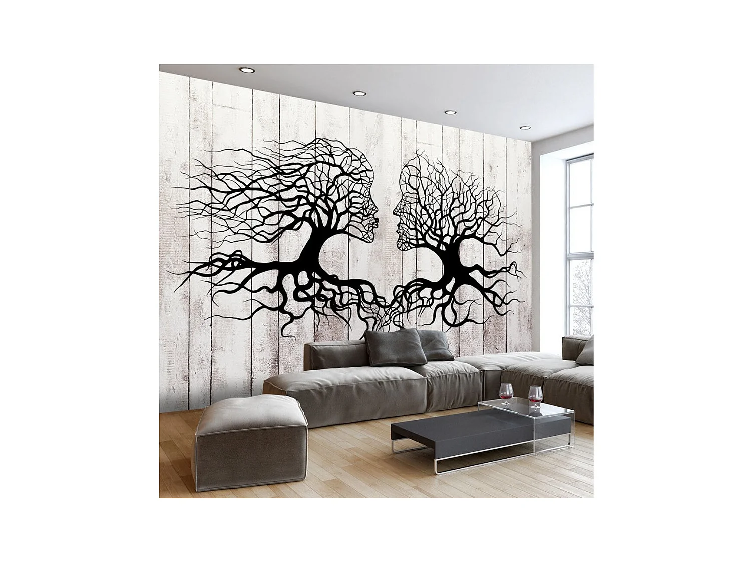 Papier Peint "A Kiss of a Trees" 105 x 150 cm