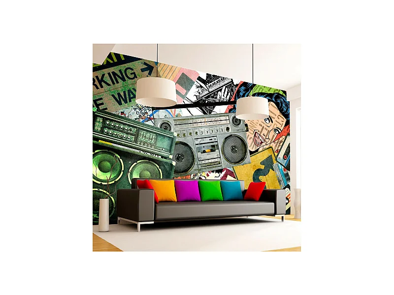 Papier Peint "Graffiti Girl" 105 x 150 cm