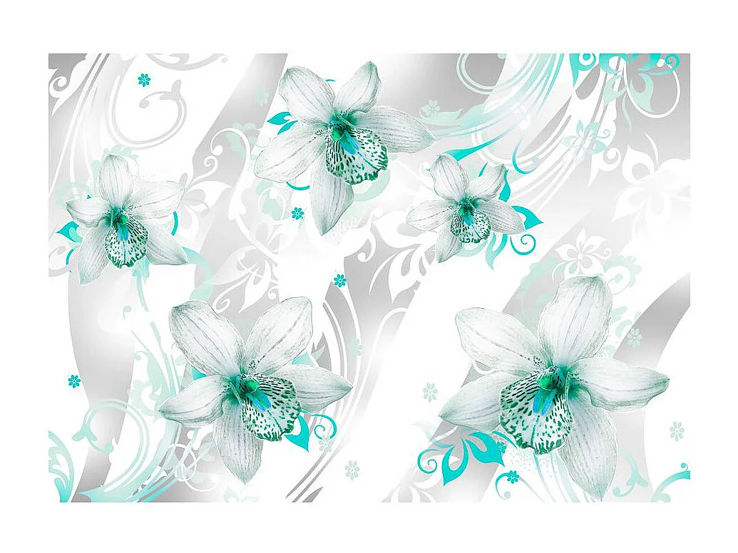 Papier Peint "Sounds of Subtlety Turquoise" 175 x 250 cm