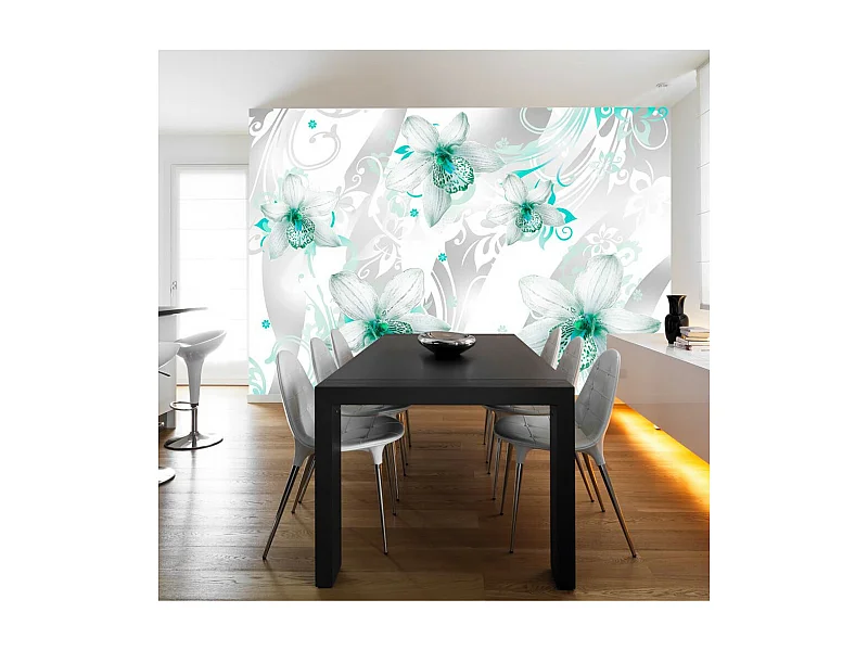 Papier Peint "Sounds of Subtlety Turquoise" 175 x 250 cm