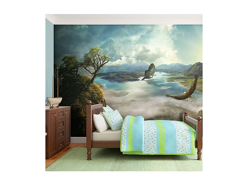 Papier Peint "Vol au dessus du Lac" 193 x 250 cm