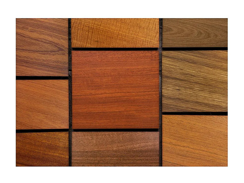 Papier Peint "Cubes en Bois" 140 x 200 cm